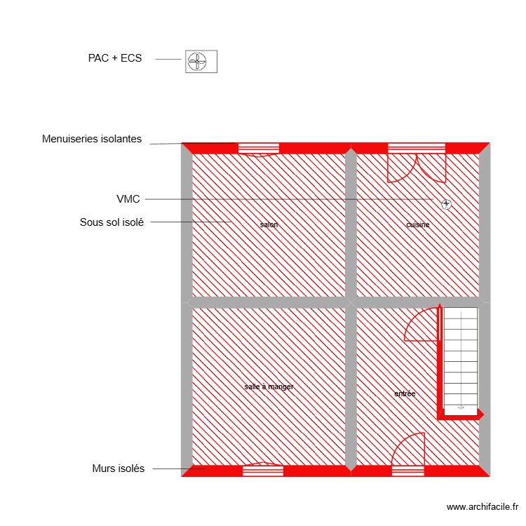 DENIS Patricia RDC étape 2. Plan de 0 pièce et 0 m2