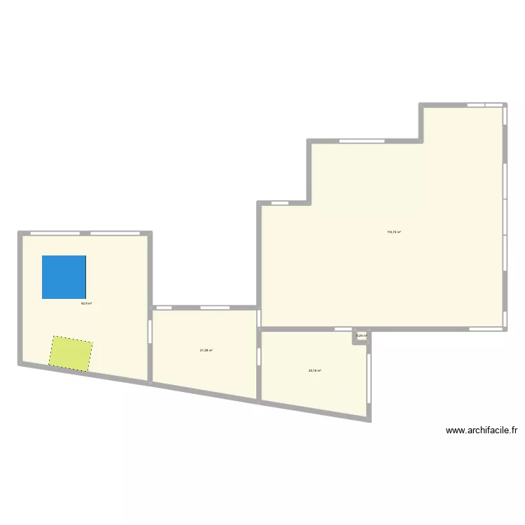 leo lagrange etude 1. Plan de 5  et 195 m²