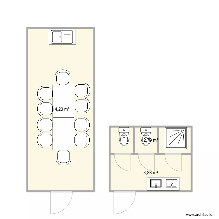 RHONE ALPES DESAMIANTAGE - CHANTIER LONGES. Plan de 