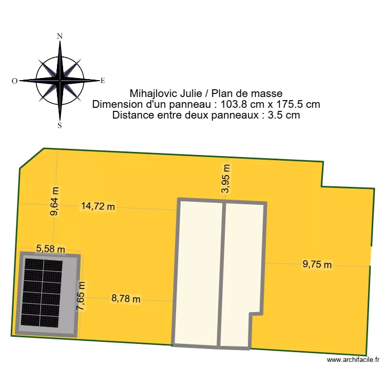 Mihajlovic Julie / plan de masse. Plan de 