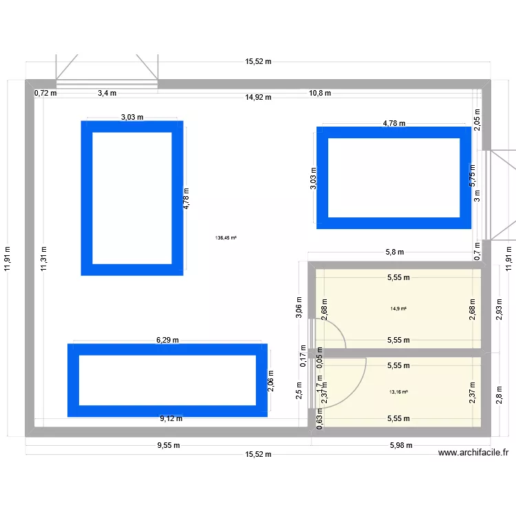 garage. Plan de 3 et 165 m² garage. Plan de 3 et 165 m²