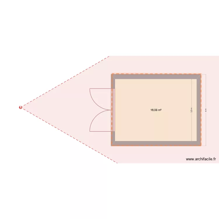 abri jardin. Plan de 1 et 16 m² abri jardin. Plan de 1 et 16 m²
