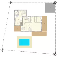 Plan maison avec am&eacute;nagement AirBNB 24/08/26