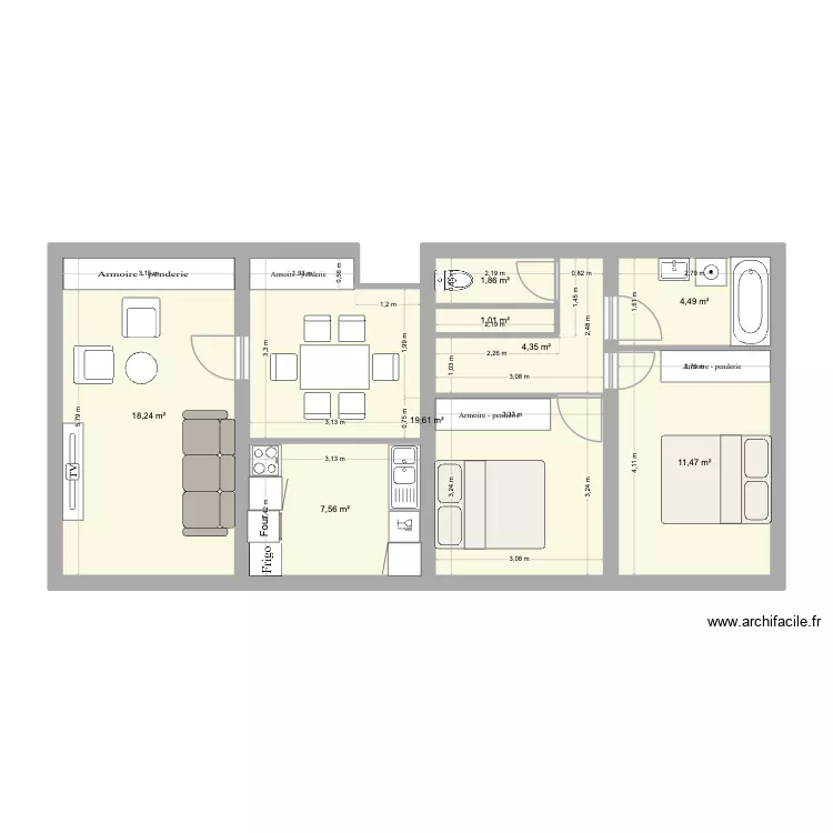 SERRANI_1. Plan de 8 et 69 m² SERRANI_1. Plan de 8 et 69 m²