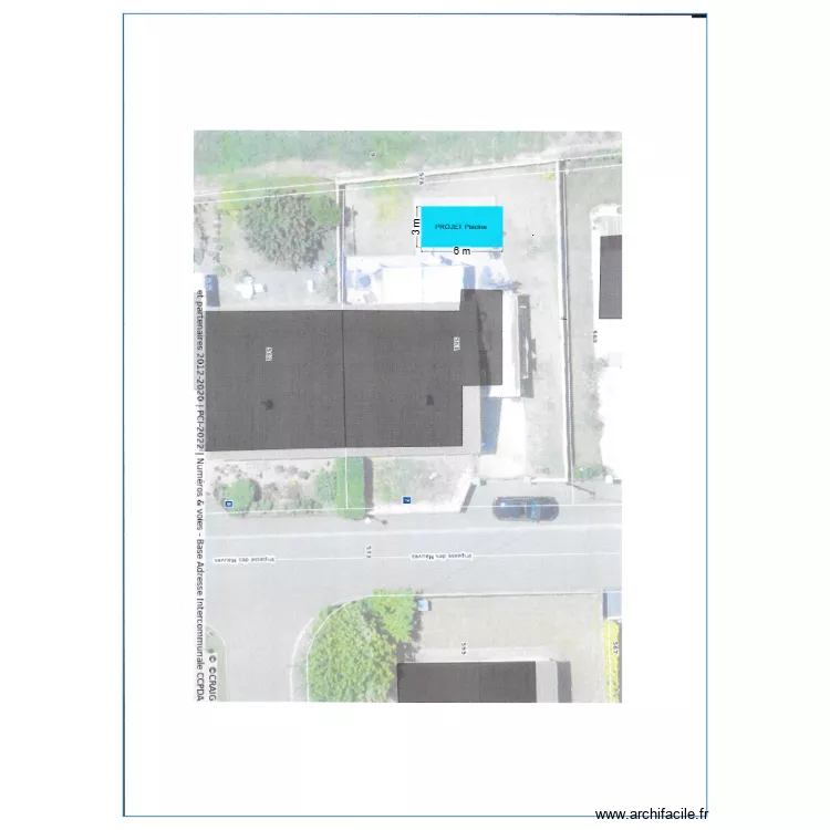 plan masse piscine . Plan de 