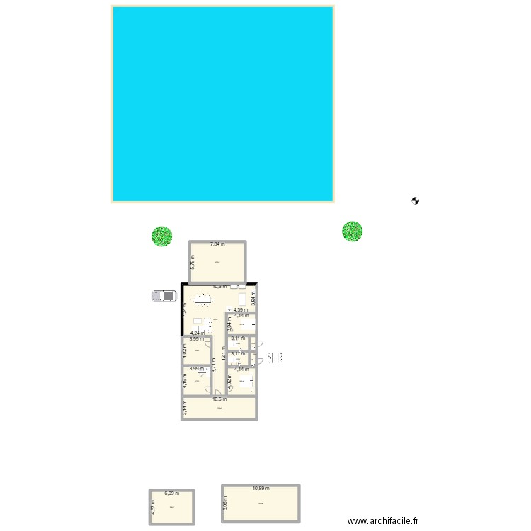 Will Kung House 3. Plan de 13 pièces et 320 m2