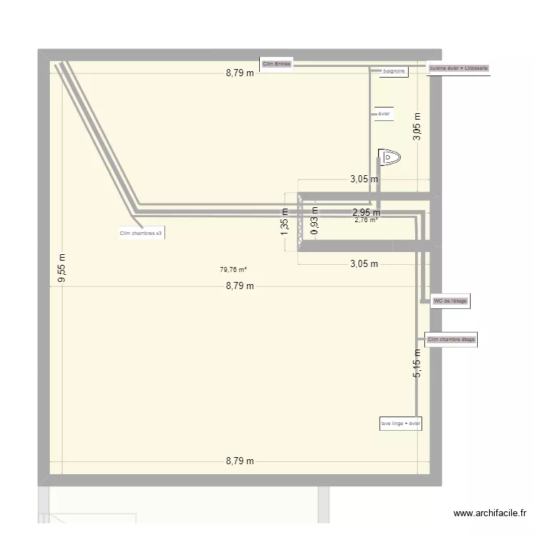 évacuation. Plan de 14 et 181 m² évacuation. Plan de 14 et 181 m²