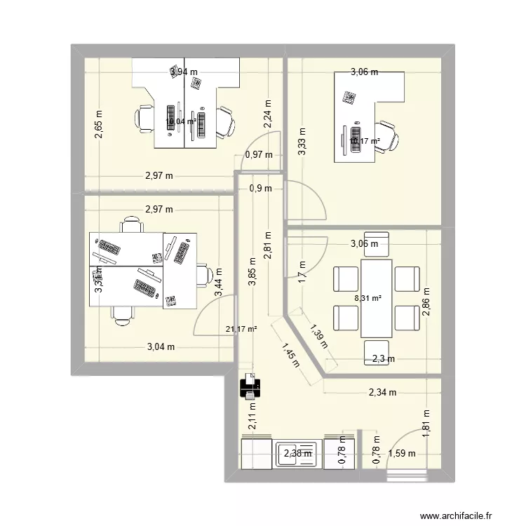 BELVEAUX. Plan de 4 et 50 m² BELVEAUX. Plan de 4 et 50 m²