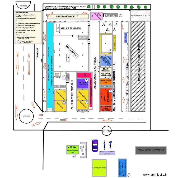 PARKING LECLERC ST GREGOIRE 1. Plan de 31 pièces et 4213 m2