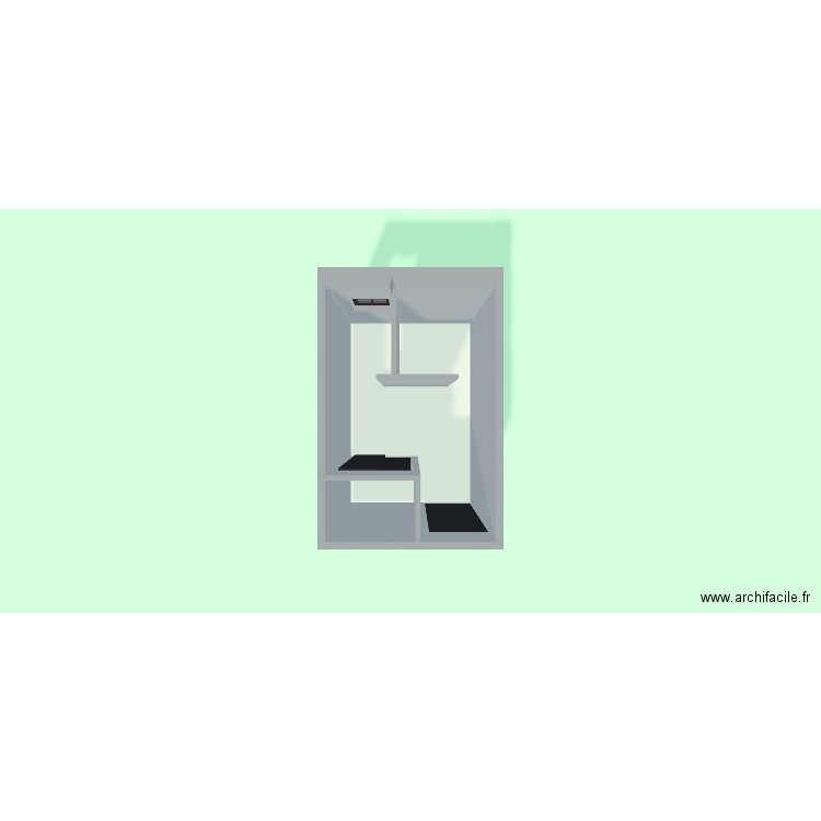 munoz. Plan de 2 pièces et 8 m2