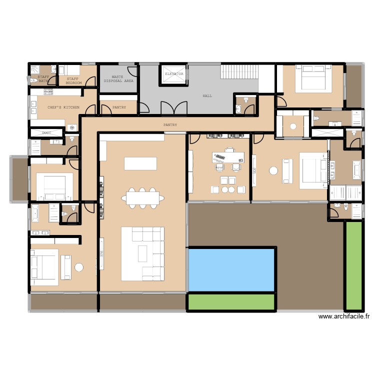 REBERO PROJECT PENTHOUSE. Plan de 0 pièce et 0 m2