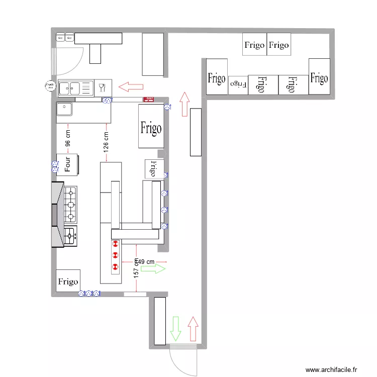 CUISINE PARTAGAS 2. Plan de 