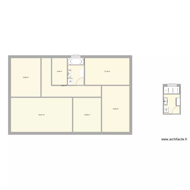 Labeguere. Plan de 