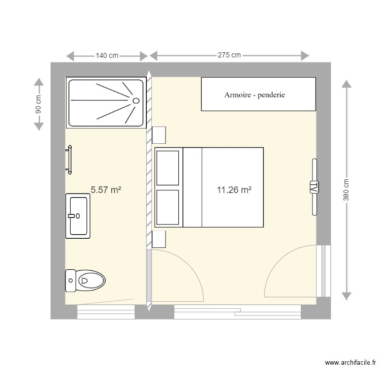 ch pa et man. Plan de 0 pièce et 0 m2