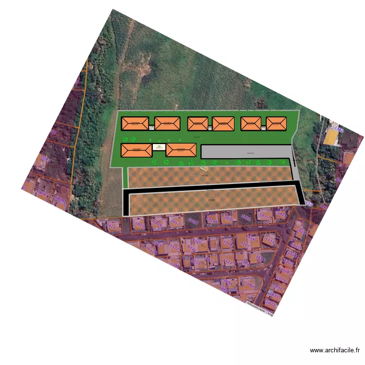 SAB AS 1154. Plan de 18  et 26728 m²