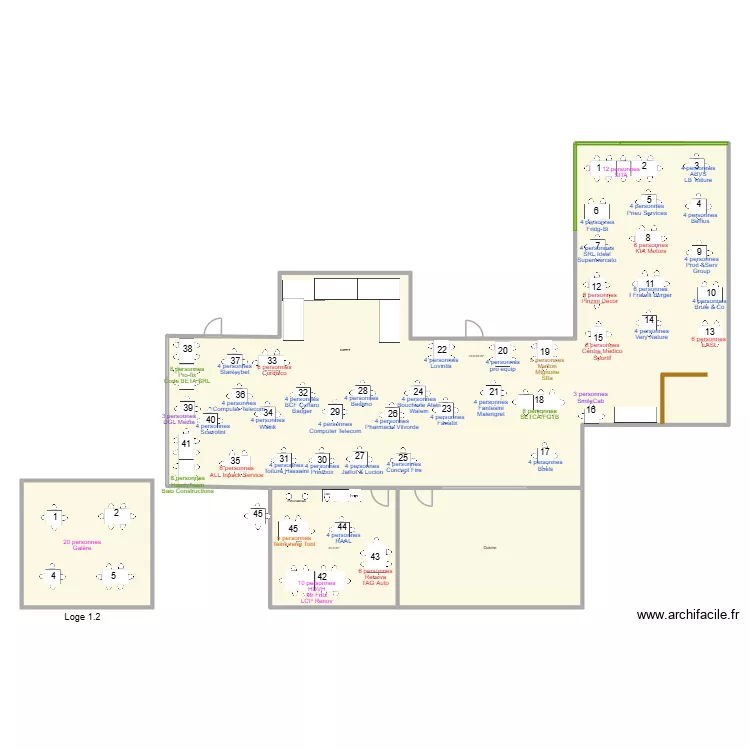 22/03 - Sita Osteria. Plan de 4  et 354 m²