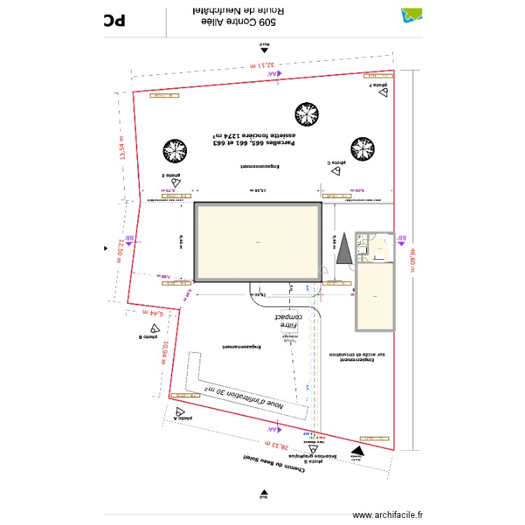 IMPLANTATION CONTAINERS TEST 2. Plan de 5 pièces et 185 m2