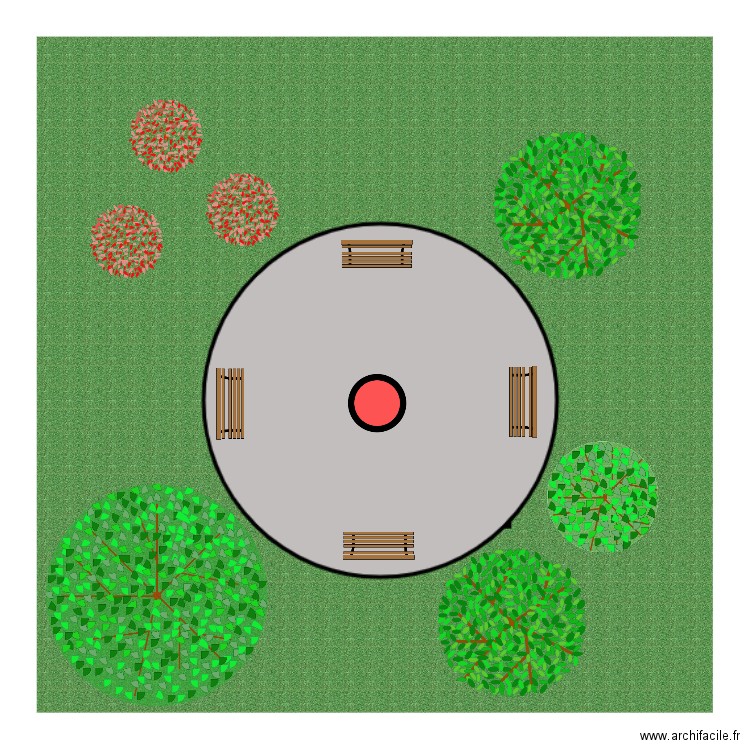 rond a feu Saiso. Plan de 0 pièce et 0 m2
