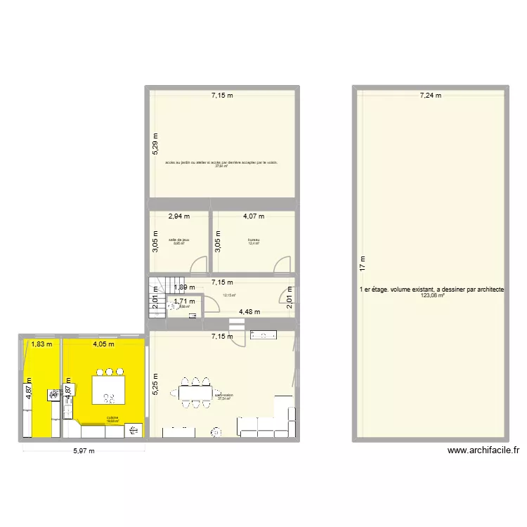 maison eben. Plan de 9  et 262 m²
