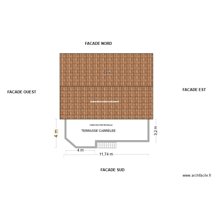 plan vue de dessus. Plan de 0 pièce et 0 m2