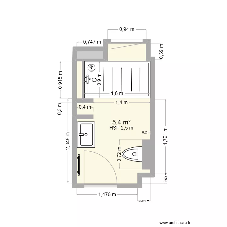 LouiseMICHELSDB1er04. Plan de 3 et 6 m² LouiseMICHELSDB1er04. Plan de 3 et 6 m²