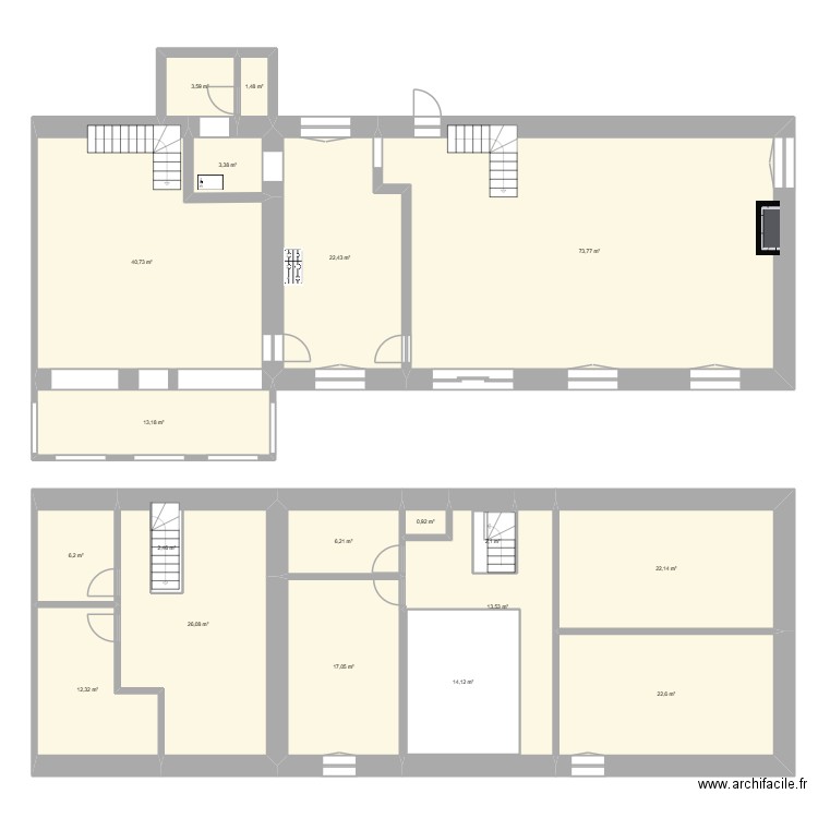 MAISON pleurtuit. Plan de 19 pièces et 307 m2