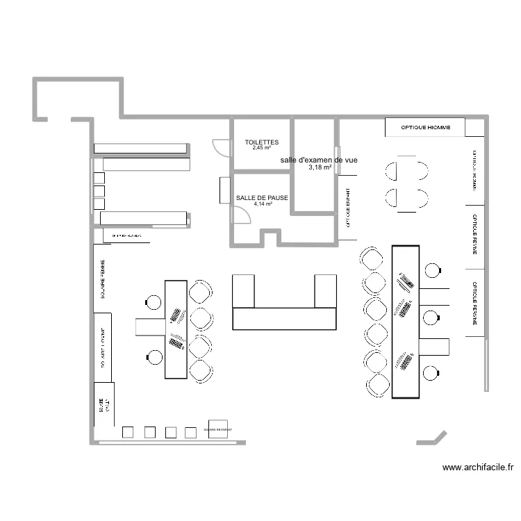 LISSAC. Plan de 3 pièces et 10 m²