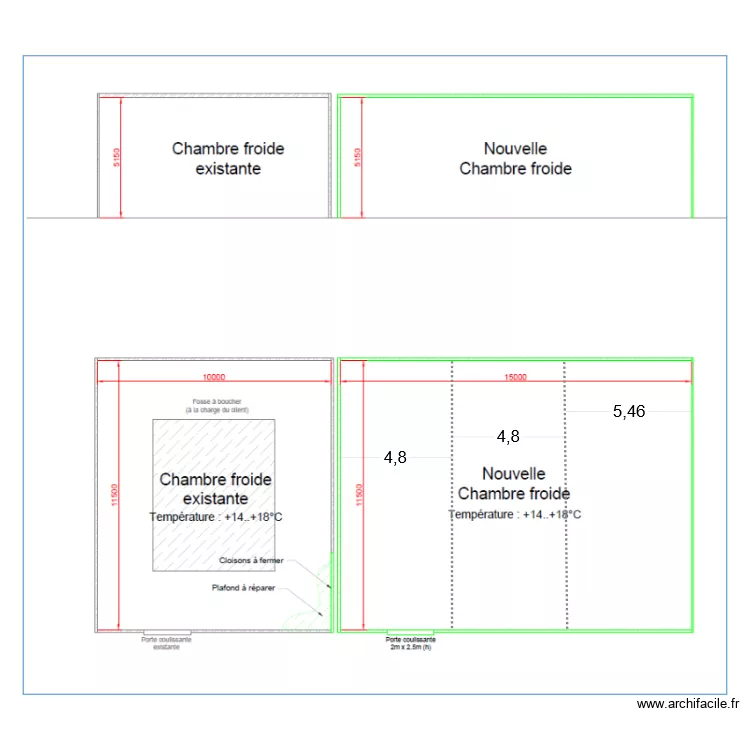 chateau d'avrill&eacute;. Plan de 