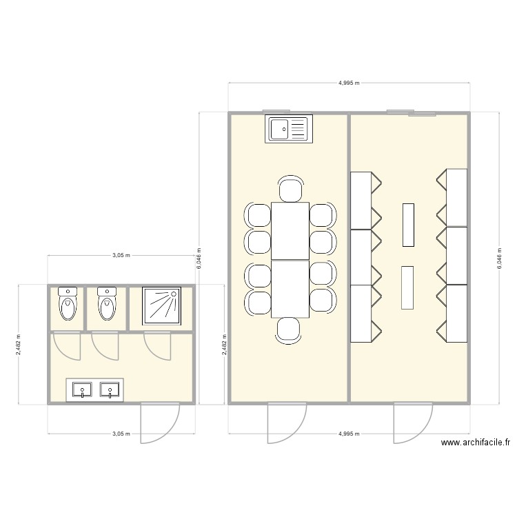 SMG CHANTIER TIGNIEU. Plan de 6 pièces et 36 m2