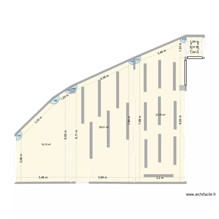 Wellness Studio. Plan de 4  et 73 m²