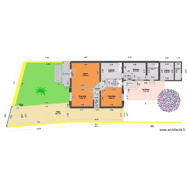 Maison St Georges de Didonne. Plan de 