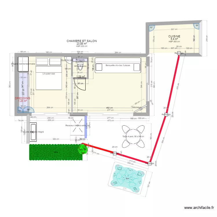 2 PIECES EN SOUS-SOL. Plan de 2 PIECES EN SOUS-SOL. Plan de
