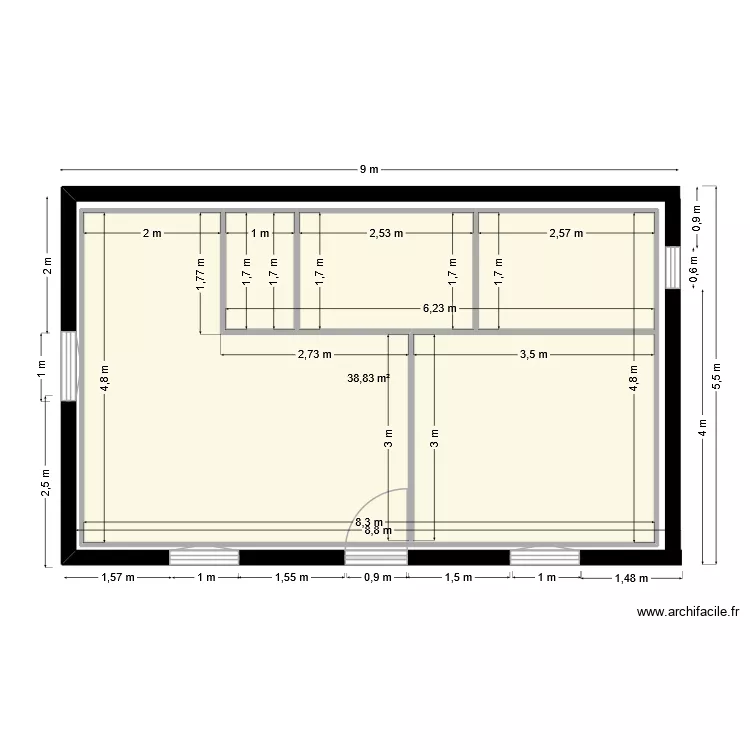 dddddd. Plan de 1 et 39 m² dddddd. Plan de 1 et 39 m²