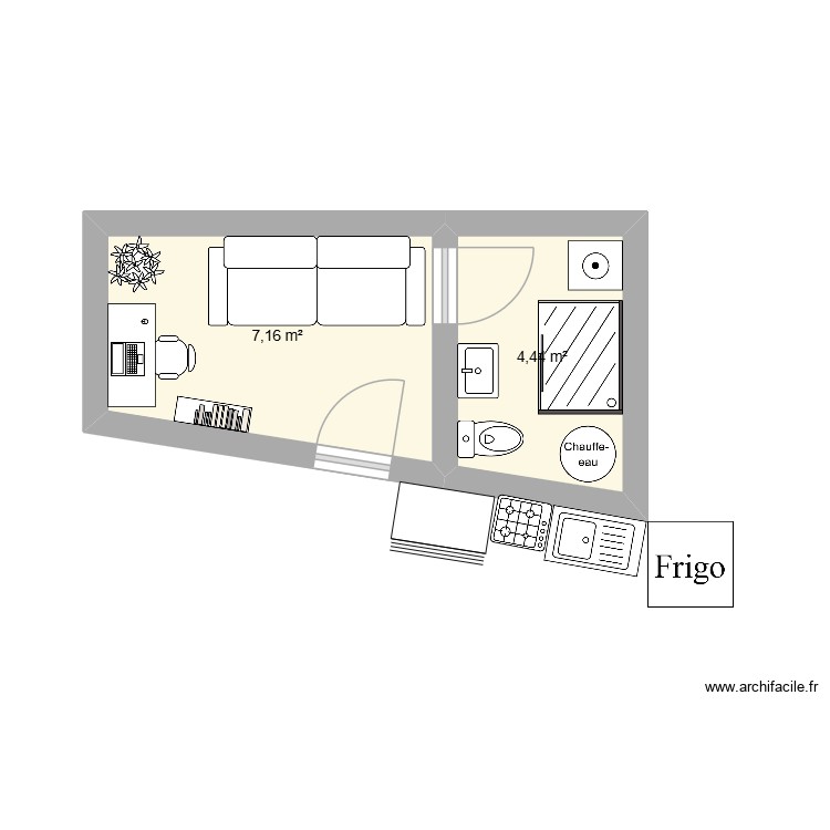 bas. Plan de 0 pièce et 0 m2