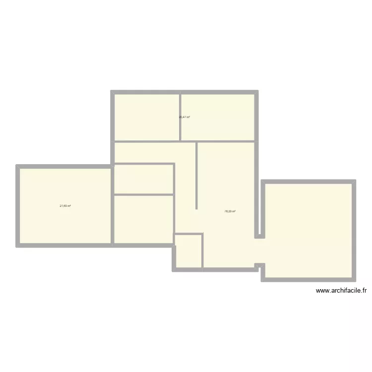MAISON. Plan de 3  et 118 m²