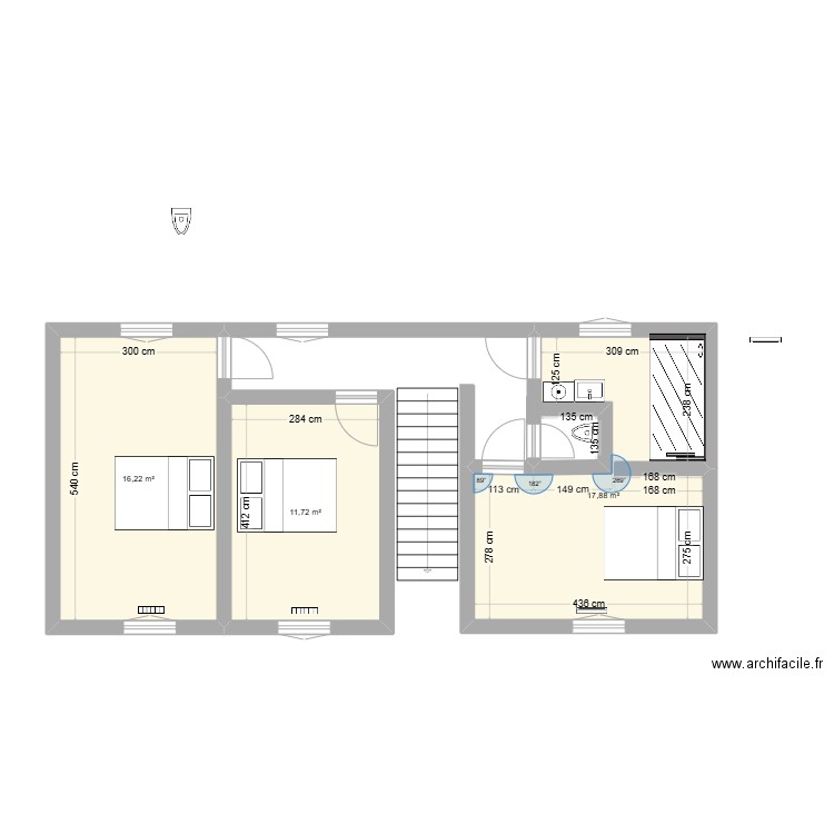 galie etage. Plan de 0 pièce et 0 m2
