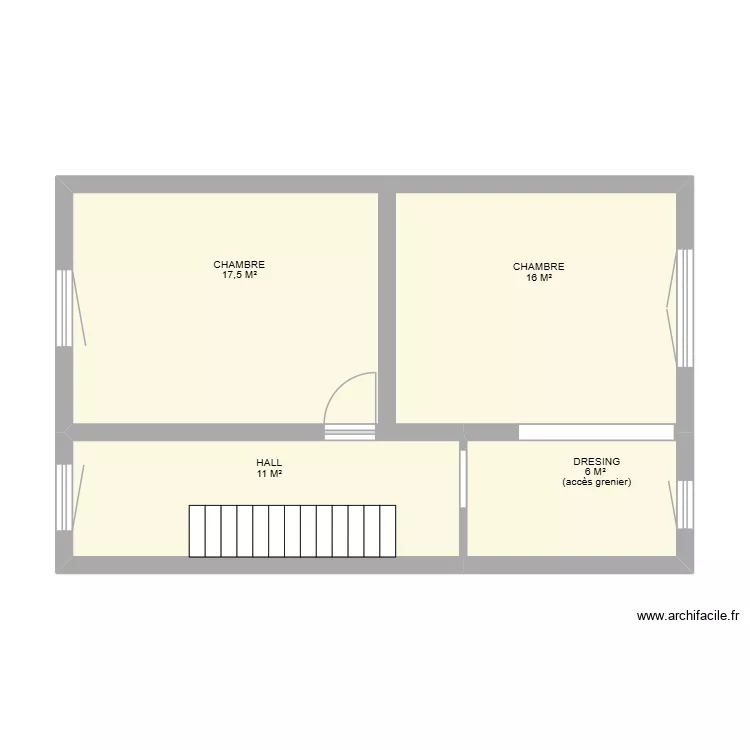 ETAGE VELAINE. Plan de 4 et 50 m² ETAGE VELAINE. Plan de 4 et 50 m²