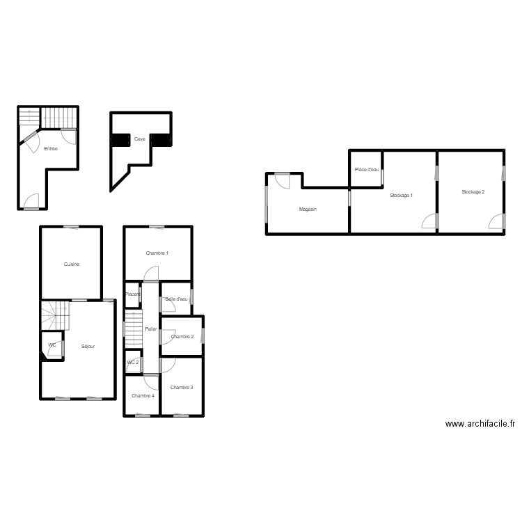 JEUSSELIN. Plan de 25 pièces et 144 m2