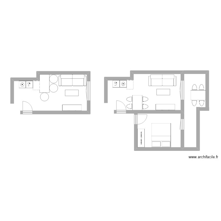 La hume salon. Plan de 0 pièce et 0 m2