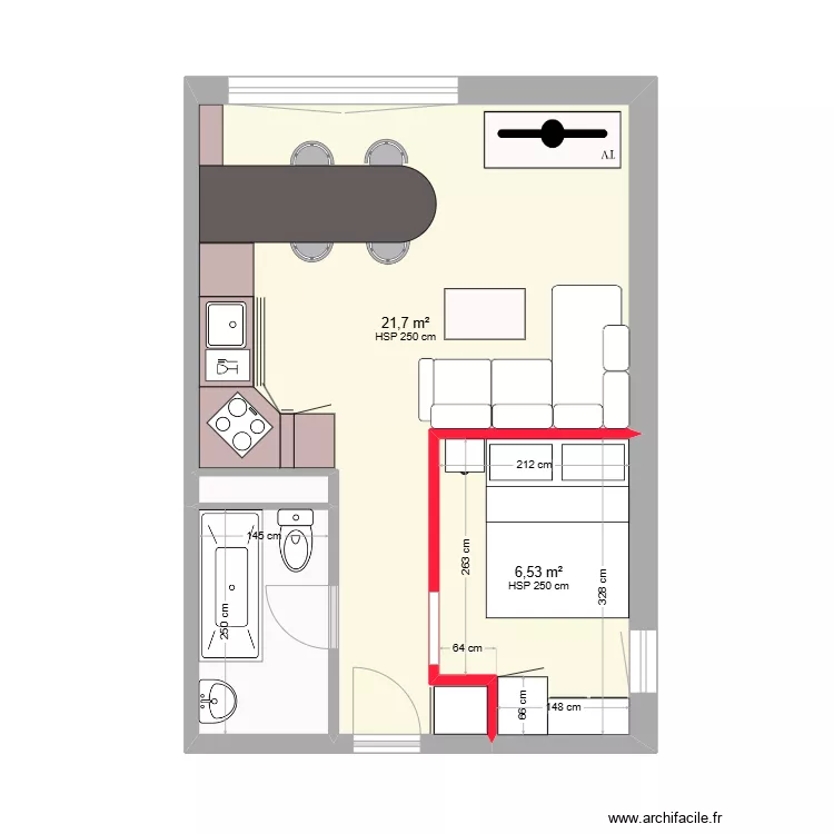 Le Châble Torgon Appart Sylvain version 2. Plan de Le Châble Torgon Appart Sylvain version 2. Plan de