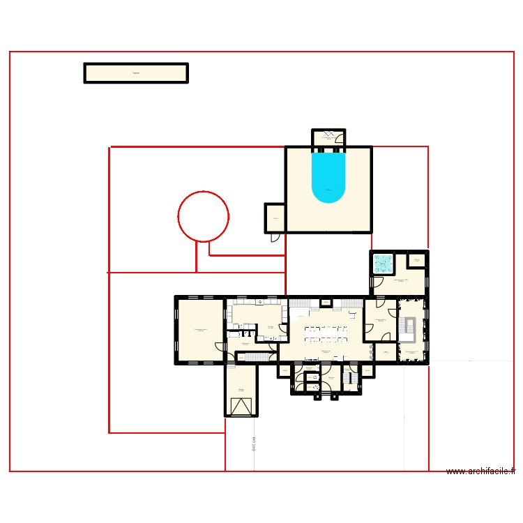 Manoir XXL dernière version. Plan de 114 pièces et 1278 m2