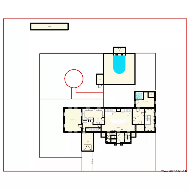 Manoir XXL derni&egrave;re version. Plan de 