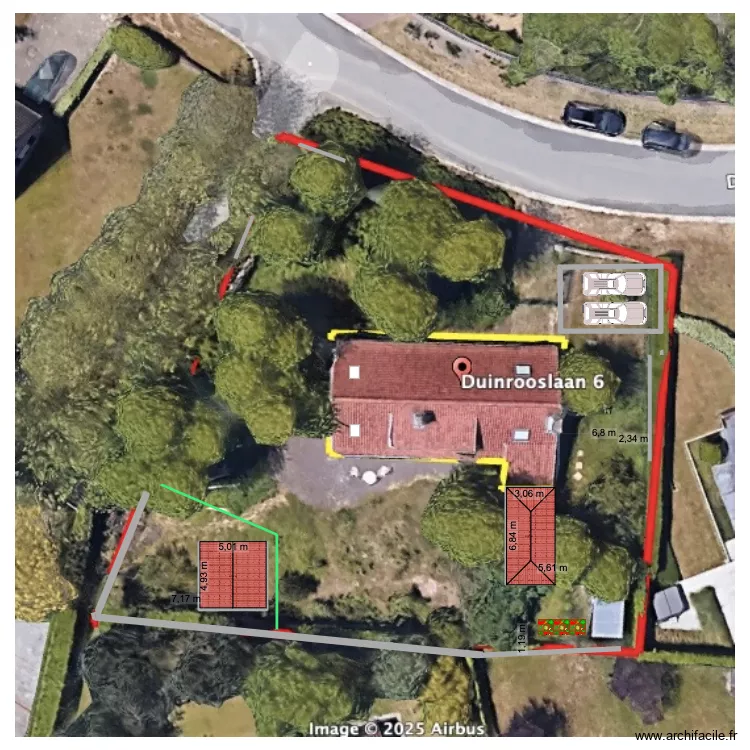 de Panne V10. Plan de 2 pièces et 46 m² de Panne V10. Plan de 2 pièces et 46 m²