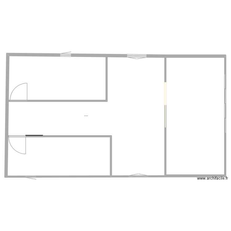 maison géante. Plan de 1 pièce et 528 m2