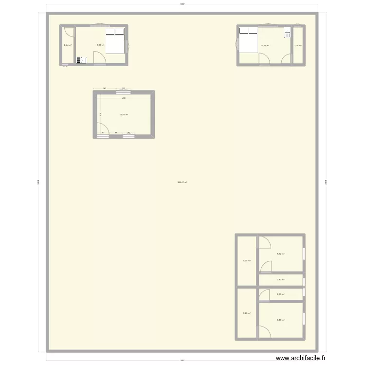 Bat Provisoire. Plan de 