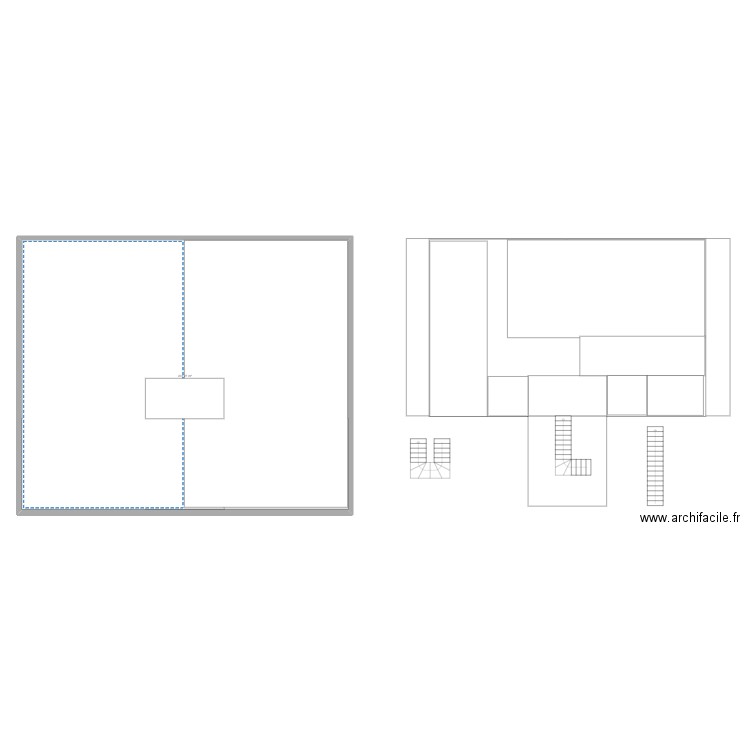 BATIMENT. Plan de 1 pièce et 224 m2