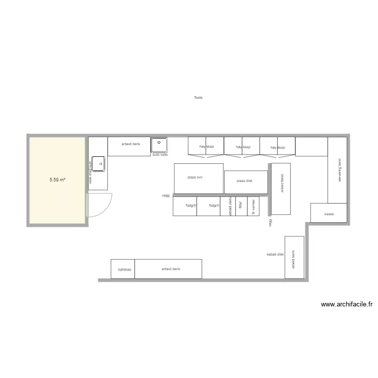 Nesbru 5. Plan de 1  et 6 m²