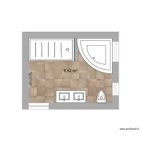 Salle de bain &eacute;tage