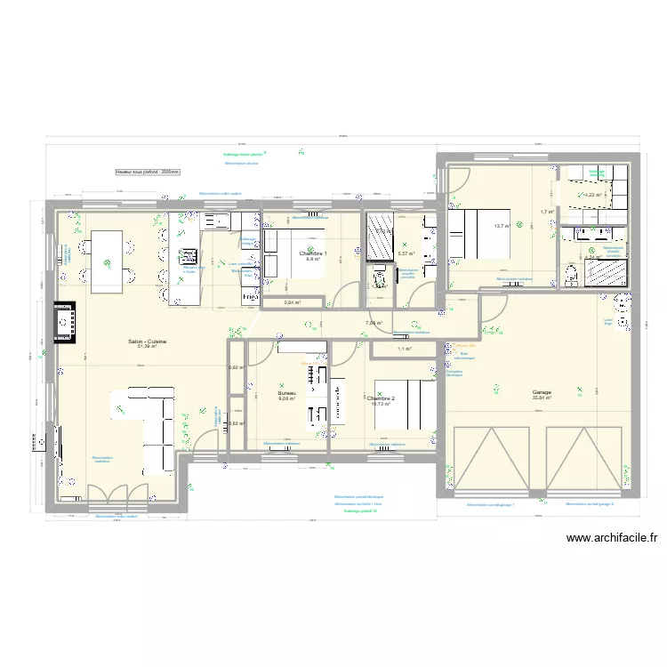 Senouillac v4 isol&eacute;. Plan de 22  et 161 m²