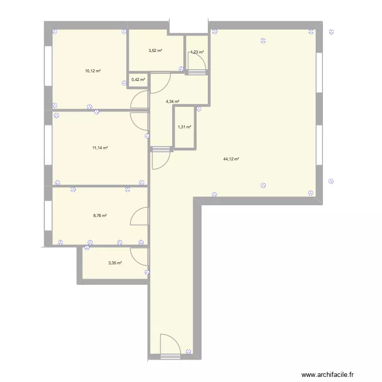 Delaunay. Plan de 10 et 88 m² Delaunay. Plan de 10 et 88 m²